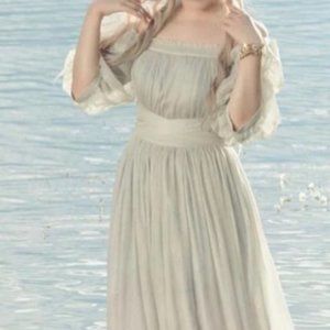 Greek Goddess dress cream